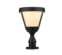 Lámpara de Columna de energía Solar Triangular Invertida Creativa Impermeable IP54 bolardo al Aire Libre Pilar decoración de luz Patio jardín Puerta Paisaje Valla Poste Linterna E27