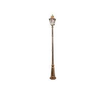 Lámpara de columna vintage de 1 vía, moderna, para exteriores, tipo bolardo, con protección IP55 contra el agua, de cristal, poste alto, para calle, de aluminio fundido a presión, para jardines comun