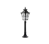 Lámpara de columna vintage de 1 vía, moderna, para exteriores, tipo bolardo, con protección IP55 contra el agua, de cristal, poste alto, para calle, de aluminio fundido a presión, para jardines comun