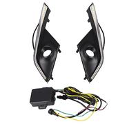 Lámpara de conducción LED para parachoques delantero MASO DRL Luces diurnas LED Luz blanca con intermitentes ámbares, 2016-2017 Compatible con M&az-da CX-3