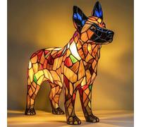 Lámpara de Corgi, lámpara de Dachshund, lámpara de Bulldog Francés, lámpara de noche artística con diseño de perros, lámpara de mesa LED con temática de perro adorable y cálida luz ambiental, luz de