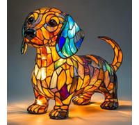 Lámpara de Corgi, lámpara de Dachshund, lámpara de Bulldog Francés, lámpara de noche artística con diseño de perros, lámpara de mesa LED con temática de perro adorable y cálida luz ambiental, luz de