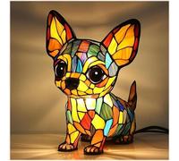 Lámpara de Corgi, lámpara de Dachshund, lámpara de Bulldog Francés, lámpara de noche artística con diseño de perros, lámpara de mesa LED con temática de perro adorable y cálida luz ambiental, luz de