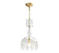 Lámpara de cristal de lujo para dormitorio, sala de estar, estudio, bar, pasillo, escaleras, porche, estilo Amen, con diseño simple para una decoración elegante del hogar.