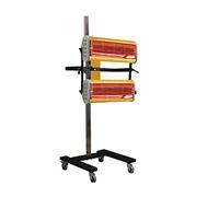 Lámpara de curado de pintura, Baking Infrared Paint Curing Lamp 2000W Single Control Lamp Post Mobile Shortwave Infrared Paint Dryer Lamp Spray Drying Car Body Repair Tool