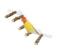 Lámpara de escalada - Material de madera y acrílico, diseño multi vibrante, percha portátil con , estación de juegos para pájaros optimizada para espacios optimizados | Configuración