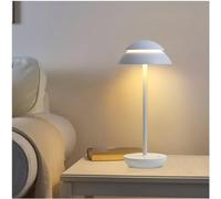 Lámpara de escritorio ajustable para mesita de noche, lámpara de lectura con mejora de la atmósfera, diseño blanco moderno, iluminación versátil para el hogar y la oficina