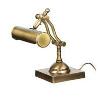 Lámpara de Escritorio Banquero Latón Macizo 26CM Ajustable E14 en Antiguo