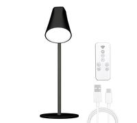 Lámpara de escritorio con ajuste 360 grados: luz LED escritorio con control táctil, soporte pared magnético desmontable y soporte mesa, luz lectura LED que cuida los ojos para estudiar, lámpara mini