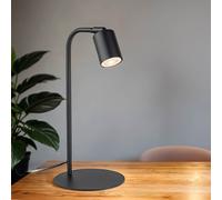 Lámpara De Escritorio De Metal 40 Cm Pequeña Negra Ajustable Sencilla