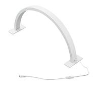 Lámpara de Escritorio de Uñas de Media Luna de 22 Pulgadas, Lámpara de Mesa de de Arte de Uñas de 25 W con Temperatura de Color Ajustable, Luz de Tecnología de Pestañas para (Enchufe de la UE)