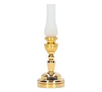 Lámpara de escritorio en miniatura a escala 1:12, bonita lámpara de mesa, lámpara de mesa LED de metal, iluminación de casa de muñecas para decoración de casa de muñecas