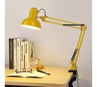 Lámpara de Escritorio Industrial de Noche, Base sólida con Abrazadera, fácil Montaje, articulada, 40 W, práctica, Escritorio de Metal Vintage, Bombilla no incluida, Amari