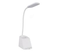 Lámpara de escritorio LED 3-in-1 blanca 15 W inalámbrica 6 mm