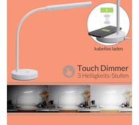 Lámpara de escritorio LED blanca 8 vatios 430 lúmenes