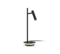 Lámpara De Escritorio LED De Metal Ajustable 45,5 Cm De Alto Negra