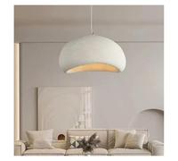 Lámpara de escritorio LED moderna y elegante de color crema para restaurante, dormitorio, 30 cm de diámetro, iluminación con personalidad única, decoración de mesita de noche, elegante acento para el