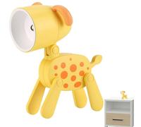 Lámpara de escritorio LED para perros - linda lámpara de noche pequeña con forma de animal para dormitorio,Pequeña luz de escritorio portátil para lectura nocturna, estudio, soporte plegable para telé