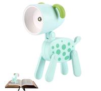 Lámpara de escritorio LED para perros | linda lámpara de noche pequeña con forma de animal para dormitorio - Pequeña luz de escritorio portátil para lectura nocturna, estudio, soporte plegable para te