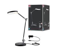 Lámpara de escritorio LED Paulmann Numis QI, 11 W, blanca, con interruptor negro