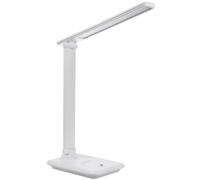 Lámpara de escritorio LED regulable de 3 tonos blanca, luminaria de mesa