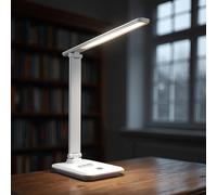 Maclean MCE614 W Lámpara de escritorio LED regulable 9W IP20 3000K 4500K 6500K | Clase energética G