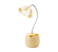 Lámpara de Escritorio para Niños, Lampara Escritorio LED Portátil Lámparas de Mesa, Luz Escritorio Estudiar Recargable, Lampara Recargable Flexo, Flexo Escritorio Niño Cuidado Ocular (Amarillo)