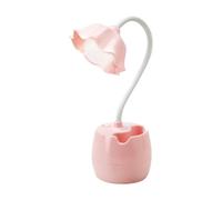 Lámpara de Escritorio para Niños, Lampara Escritorio LED Portátil Lámparas de Mesa, Luz Escritorio Estudiar Recargable, Lampara Recargable Flexo, Flexo Escritorio Niño Cuidado Ocular (Rosa)