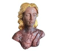 Lámpara de escultura: estructura inspirada en la figura, capacidad de iluminación de estado de ánimo suave, pieza de arte decorativa que ahorra espacio, accesorio interior moderno versátil que