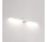 Lámpara de Espejo LED Iluminación de Maquillaje Blanco cálido 3000K Luces Delanteras de Espejo Lámpara de Espejo de baño Luz de gabinete 9W No Regulable, Blanco 40CM [Clase de nergética