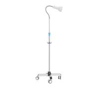 Lámpara de examen de altura ajustable, 24000 LUX/65000LUX LED, lámpara de examen es ampliamente utilizada en ambulancias, ginecología, estomatología (65000LUX)