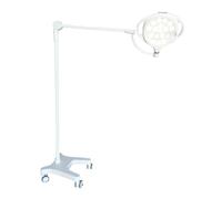 Lámpara de examen de pie, luz médica de 20 agujeros, iluminación sin sombra de 360°, base de rueda móvil para clínicas