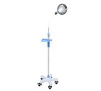 Lámpara de examen médico Lámpara de examen quirúrgico LED de 20 W, lámpara de examen ginecológico, lámpara quirúrgica giratoria, lámpara móvil for mascotas de altura ajustable(White Base)