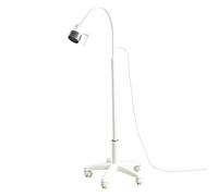 Lámpara De Examen Quirúrgico LED De 5W Con Base Móvil | Lámpara De Examen Médico, Lámpara De Examen Dental Con Cuello De Ganso Y Base Móvil Para Consultorios Externos(White)