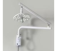 Lámpara de Exploración LED de Pared, Lámpara Sin Sombras Quirúrgica con Brillo y ángulo Ajustables para Hospitales, Clínicas, Hospitales Veterinarios
