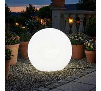 Lámpara De Exterior Con Cable Enchufe Blanca IP65 E27 LED 6500 K Ø 40 Cm Bola