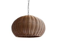 Lámpara De Exterior Para Jardín Estilo Villa China, Lámpara Colgante Con Cable De Suspensión Ajustable, Candelabro De Ratán Estilo Pastoral Para Restaurantes, Bares, Islas De Cocina Y Salones YNAHZAOK