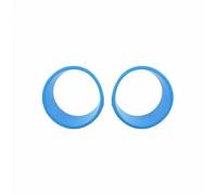 Lámpara De Faro Delantero Exterior Coche Cubierta Decorativa Rejilla Carreras Para Jeep Para Wrangler JL Para Gladiator JT 2024 2025 Parrilla Delantera(Lamp light blue)