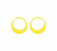 Lámpara De Faro Delantero Exterior Coche Cubierta Decorativa Rejilla Carreras Para Jeep Para Wrangler JL Para Gladiator JT 2024 2025 Parrilla Delantera(Lamp yellow)