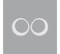 Lámpara De Faro Delantero Exterior Coche Cubierta Decorativa Rejilla Carreras Para Jeep Para Wrangler JL Para Gladiator JT 2024 2025 Parrilla Delantera(Lamp white)