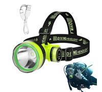 Lámpara De Faro Submarino: Linterna LED Impermeable Con 2 Modos De, De Buceo Recargable | Flólico LED Brillante Para La Frente, Natación, Senderismo Y Aventuras De Buceo, Iluminación Duradera