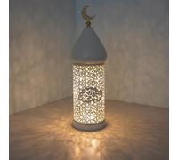 Lámpara de Farol de Metal - Portavelas LED Hueco | Mesa Decorativa para el hogar, mesita de Noche, altares, Escritorio, estantería, iluminación, de Acción de Gracias, Oficina, decoración interi