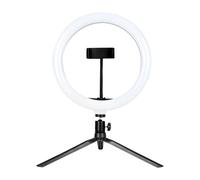 Lámpara de fotografía decimétrica profesional alimentada por USB con soporte global para teléfono, equipo de estudio de organización rápida, lámpara de aro decimétrica transportable, alimentada por