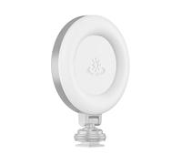 Lámpara de Fotografía LED Portátil, Iluminación de Vídeo Giratoria de 360° para Grabación de Vídeo, Luz de Anillo de Teléfono para Imagen de Videoconferencia (White)