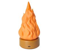 Lámpara de fuego falsa recargable por USB, luz nocturna de viaje, 3 modos, LED, velas falsas para chimenea, F3E2, Halloween, vacaciones, camping, para exteriores