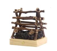 Lámpara de fuego, luz nocturna falsa, control táctil, hoguera LED 3D para decoración de festivales de Halloween, bar, hogar, decorativo, hoyo de llama, recargable por USB, iluminación de ambiente