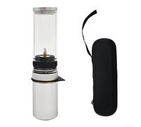 Lámpara de gas de tamaño pequeño para acampar al aire libre con linterna de luz ambiental para senderismo, pesca y apoyo de actividades nocturnas (con caja de gas blanca)