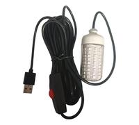Lámpara de genérica - USB de 8 W - Lámpara de verde impermeable con cable de 5 metros - para Calamar y Caballa, avispón, de noche, en , mar y en