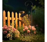 Lámpara De Hadas Con Rociador Solar Para Exteriores, Rociador Solar Con Guirnalda De Luces De Hadas, Farol Metálico Resistente Al Agua, Ideal Para Jardines, Céspedes Y Como Regalo Para Mujeres