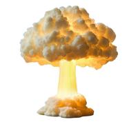 Lámpara de hongo en la nube - Gorra de hongo peculiar, de luz nocturna, escultura de decoración funky iluminada | Iluminación ambiental mágica para estantes de habitación de los niños